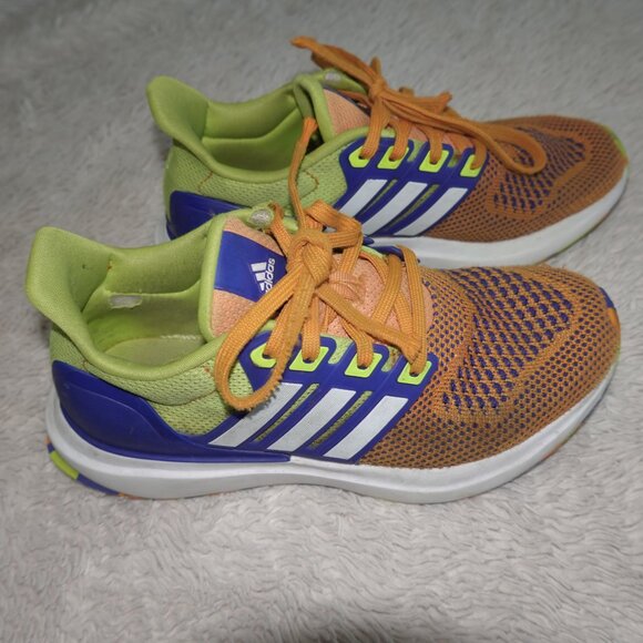 Size 4 adidas UBounce DNA Running Shoes, Crew Orange / Cloud White / Solar Slime - Picture 3 of 10